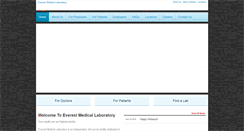 Desktop Screenshot of everestmedicallabs.net
