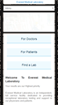 Mobile Screenshot of everestmedicallabs.net